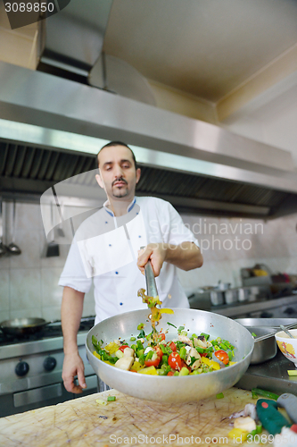 Image of chef preparing food