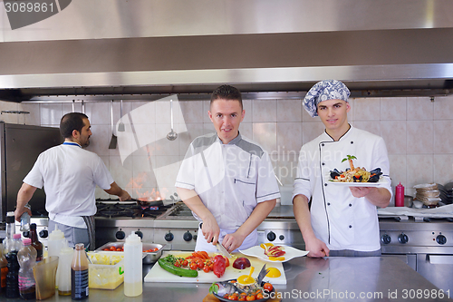 Image of chef preparing food