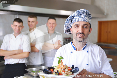 Image of chef preparing food