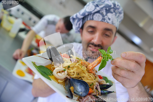 Image of chef preparing food