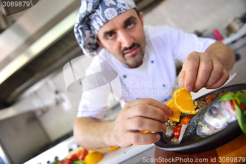 Image of chef preparing food