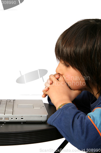 Image of Boy with Laptop