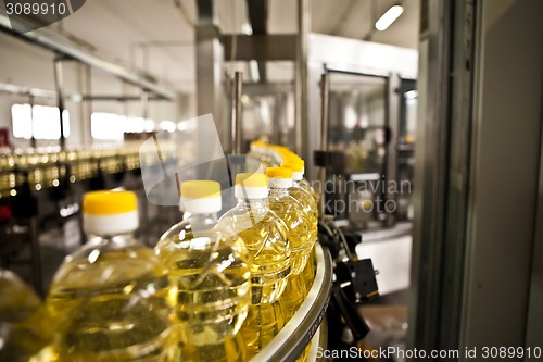 Image of Factory for the production of edible oils. Shallow DOFF.