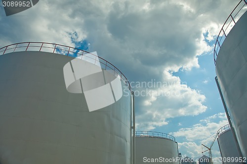 Image of Towers of grain drying enterprise. 