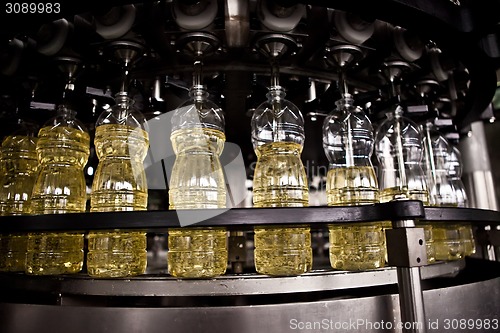 Image of Factory for the production of edible oils. Shallow DOFF.