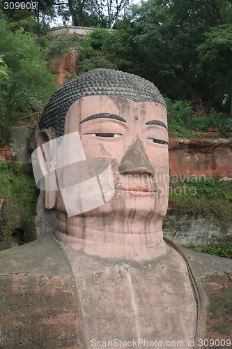 Image of Grand Buddha statue in Leshan, China