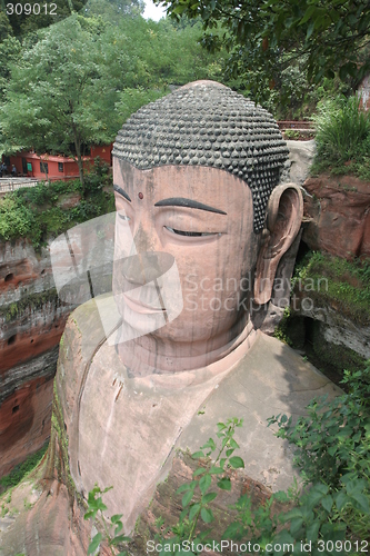 Image of Grand Buddha statue in Leshan, China