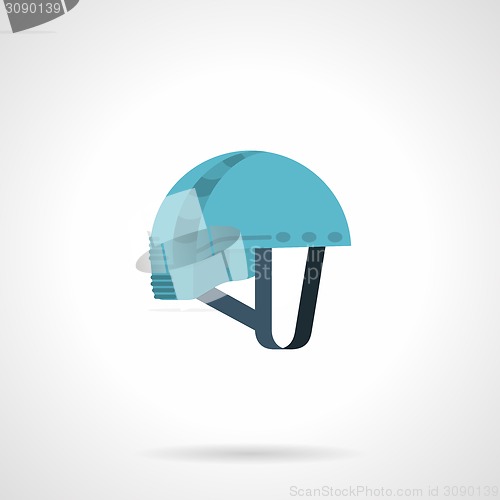 Image of Flat color icon for climbing helmet