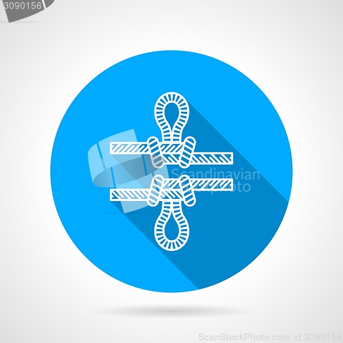 Image of Flat color icon for rope knot