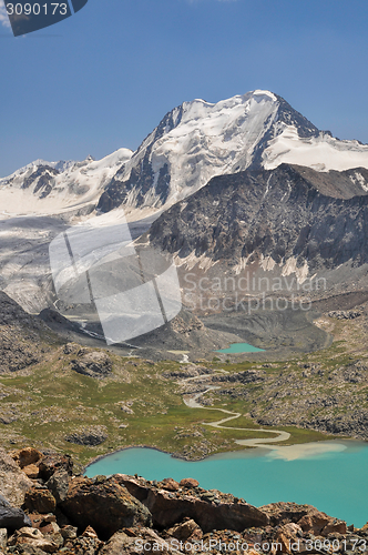 Image of Scenic mountains in Kyrgyzstan