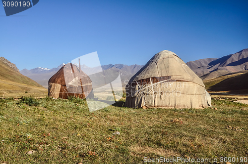 Image of Yurts in Kyrgyzstan