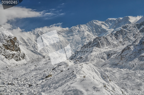 Image of Himalayas near Kanchenjunga