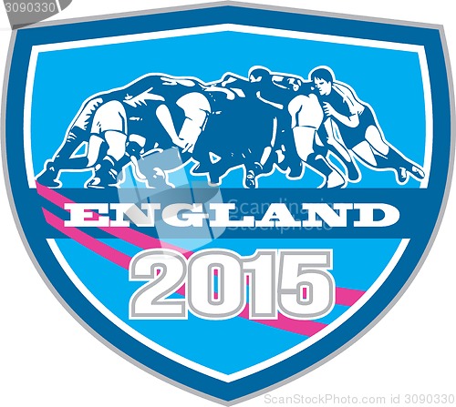 Image of Rugby Scrum England 2015 Shield