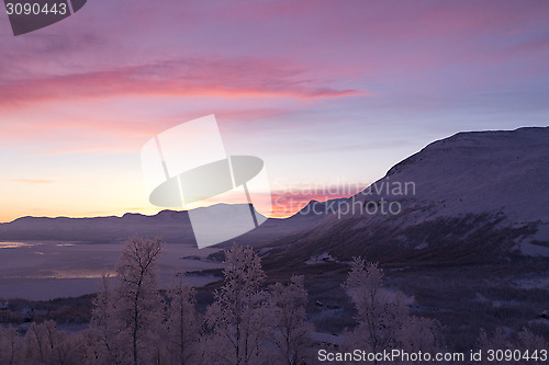 Image of Sunrise over Lapporten