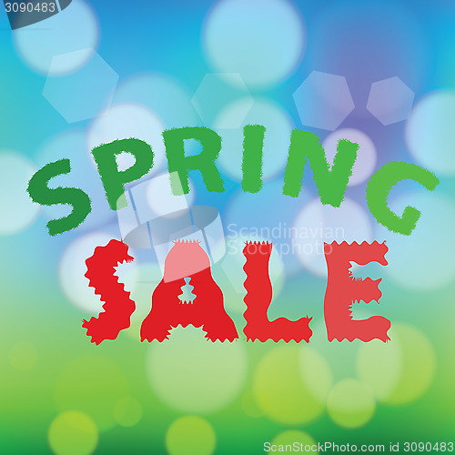 Image of spring sale background