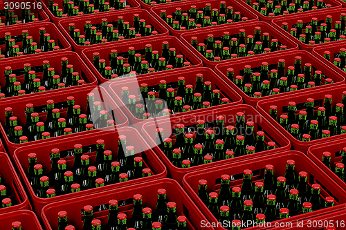 Image of Crates with beer
