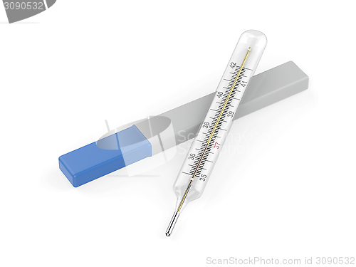 Image of Mercury thermometer