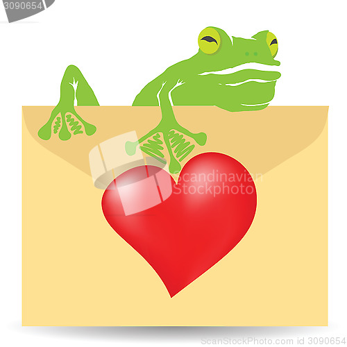 Image of letter and heart