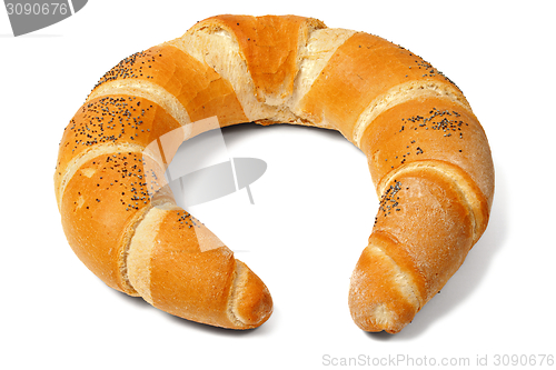 Image of Baked crescent on white