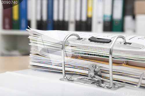 Image of File folders on desk