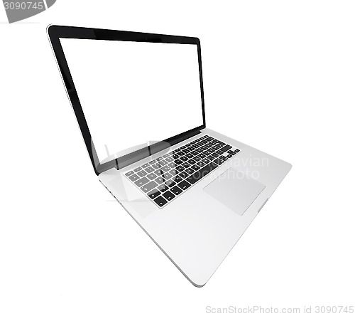 Image of laptop isolated