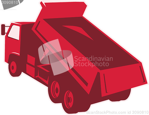 Image of Dump Dumper Truck Dumping Load Rear