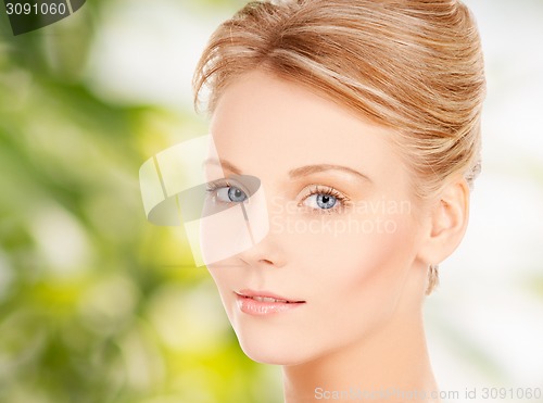 Image of face of beautiful young woman