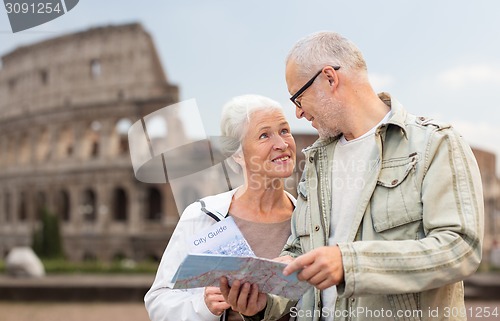 Image of senior couple on city street