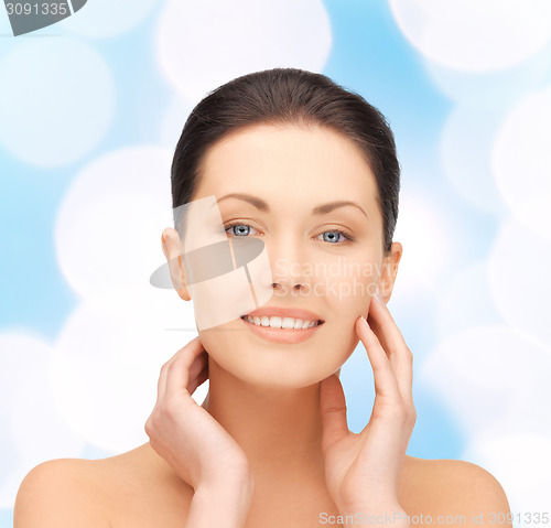 Image of beautiful young woman face