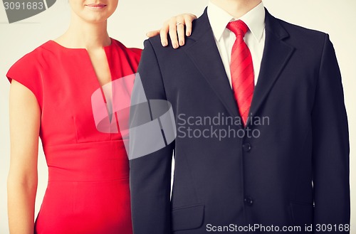 Image of couple with wedding ring