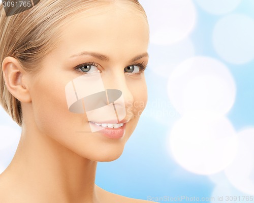 Image of beautiful young woman face