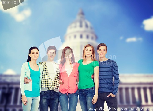 Image of group of smiling students standing