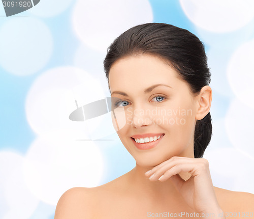 Image of beautiful young woman face