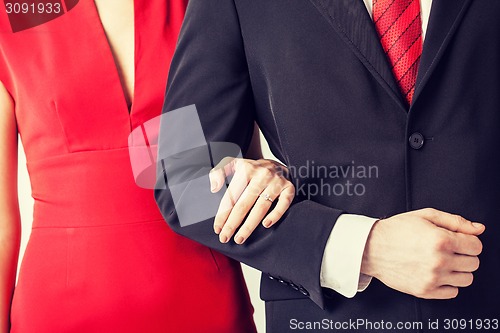 Image of couple with wedding ring