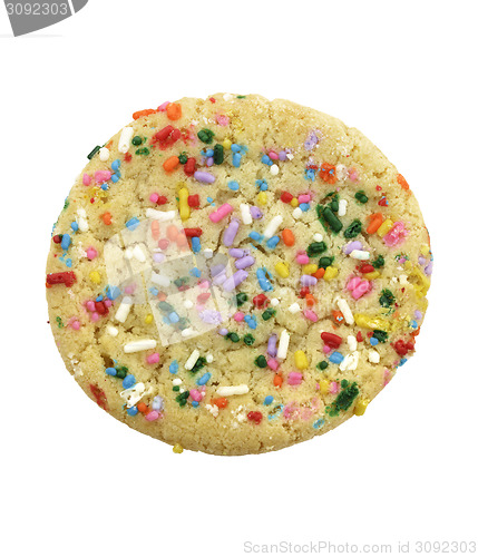 Image of Sugar Cookie With Colorful Sprinkles