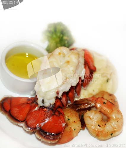 Image of Lobster Tail And Shrimps