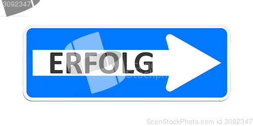 Image of german one way sign