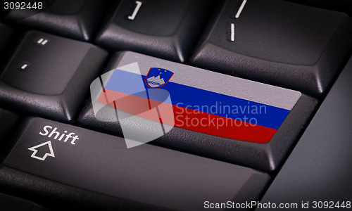 Image of Flag on keyboard