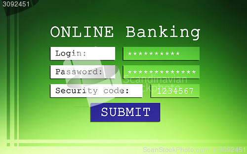 Image of Online banking background