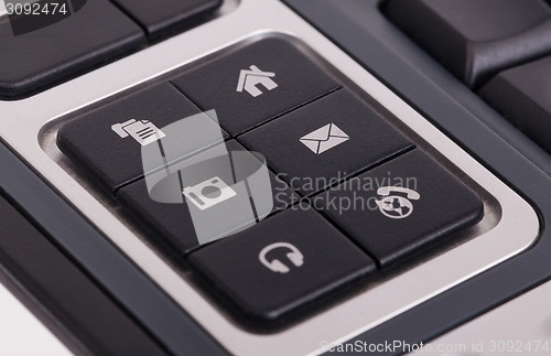 Image of Buttons on a keyboard - E-mail