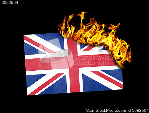 Image of Flag burning - United Kingdom