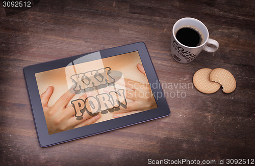 Image of Searching online for porn