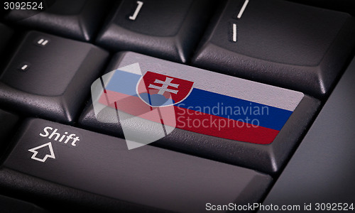 Image of Flag on keyboard