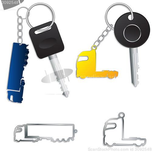 Image of Semi truck key holders