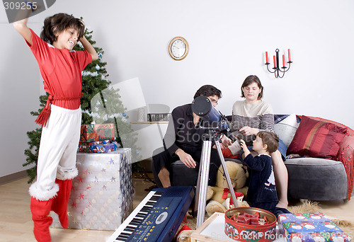 Image of family christmas time