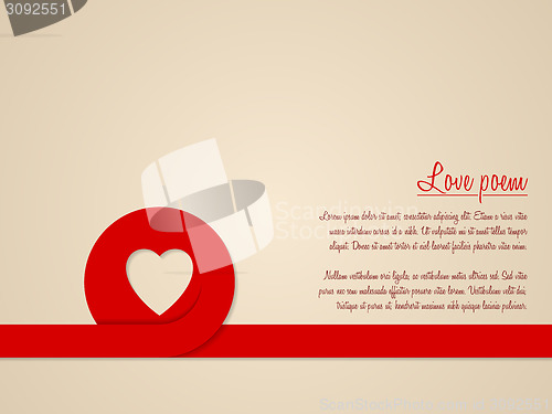 Image of Valentine's day greeting card