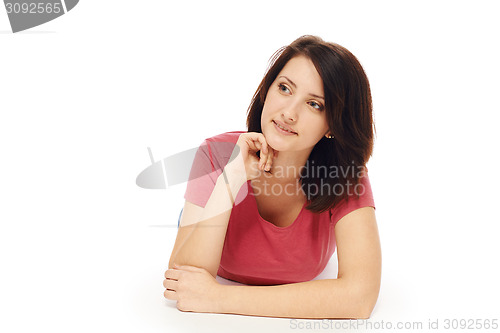 Image of Woman lying on the floor