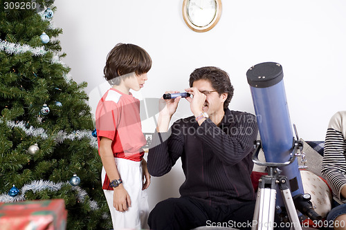 Image of family christmas time