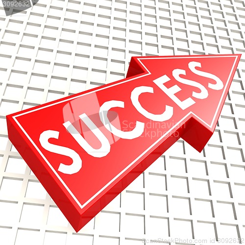 Image of Success arrow with graph background