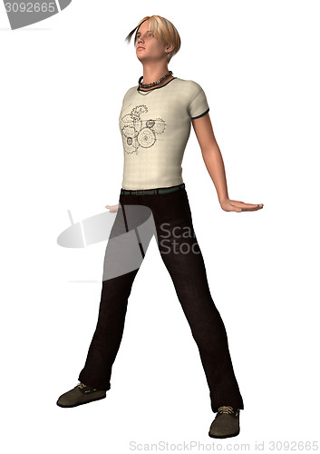 Image of Dancing Teenager Boy